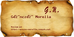 Göncző Morella névjegykártya